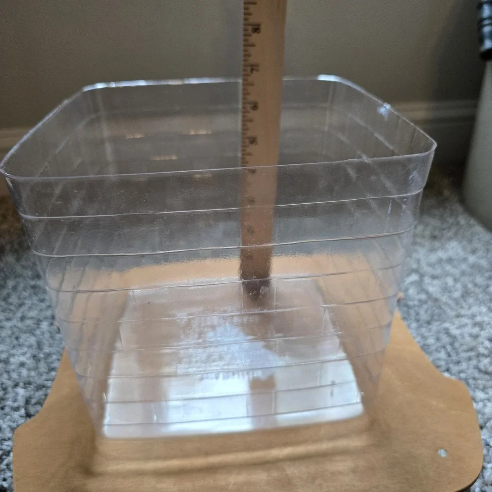 Longaberger Holiday Hearth Clear Plastic Protector #40384 Christmas‎ Square